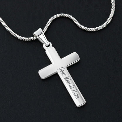 Crazy Hot Trucker Husband Cross Necklace Gift