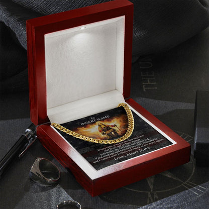 Personalized Necklace Gift To My Brave Firefighter. Custom Gift For My Brave Firefighter. Gift From Wife To Firefighter