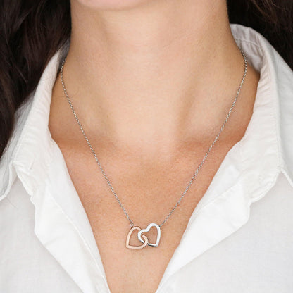 Interlocked hearts necklace gift for wife. #1