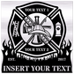 Firefighter Personalized Name Brushed Aluminum Print